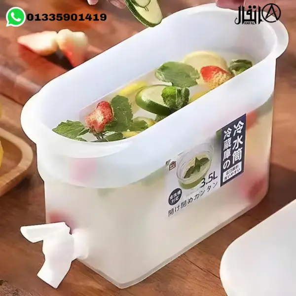 juice container with tape